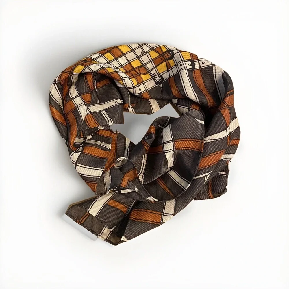 Nordstrom Collection Eighteen Scarf Square Western Equestrian Buckle Print Women